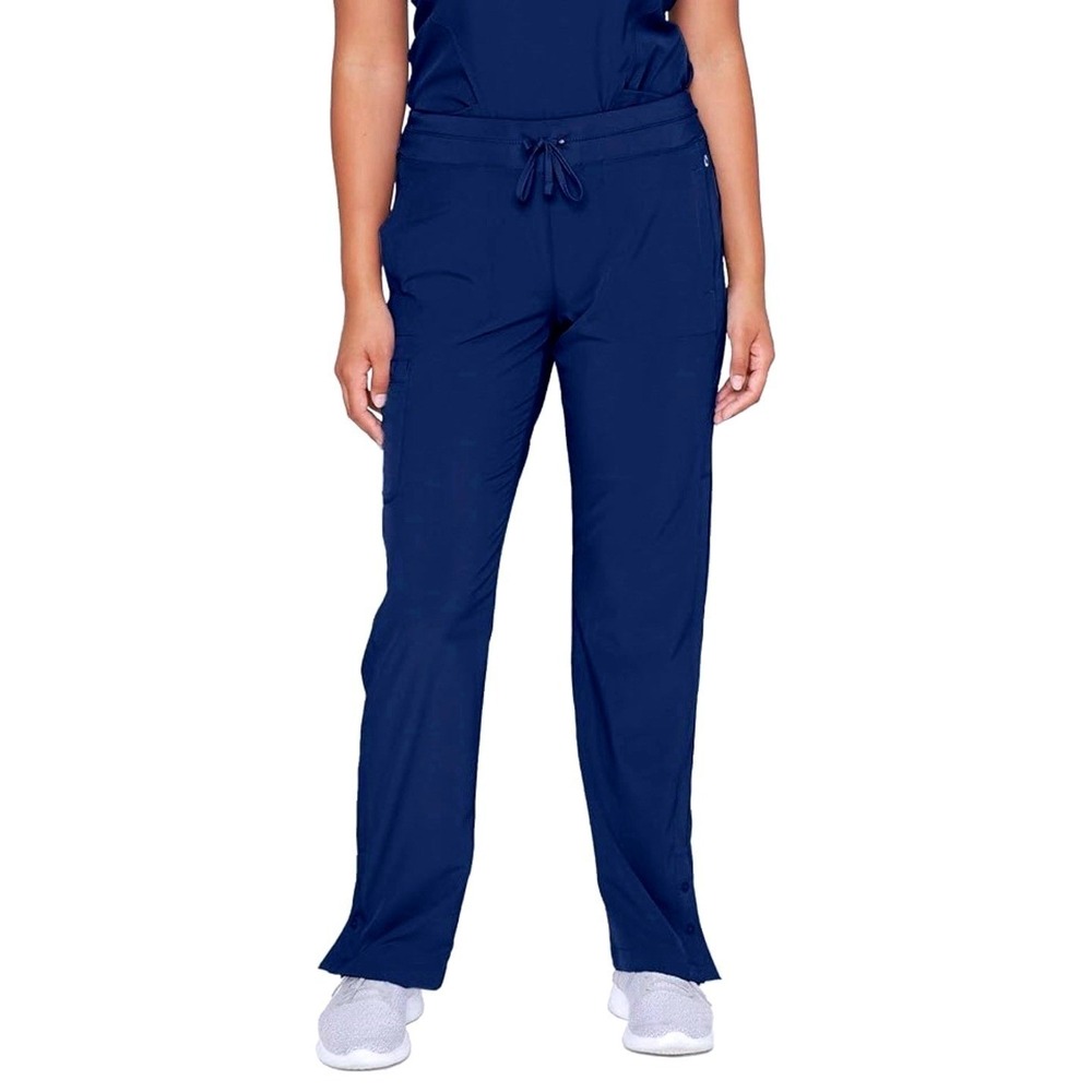 BARCO One 5205 4 Pkt Knit Waist Seamed Pant Indigo Size M Petite New - Picture 2 of 15